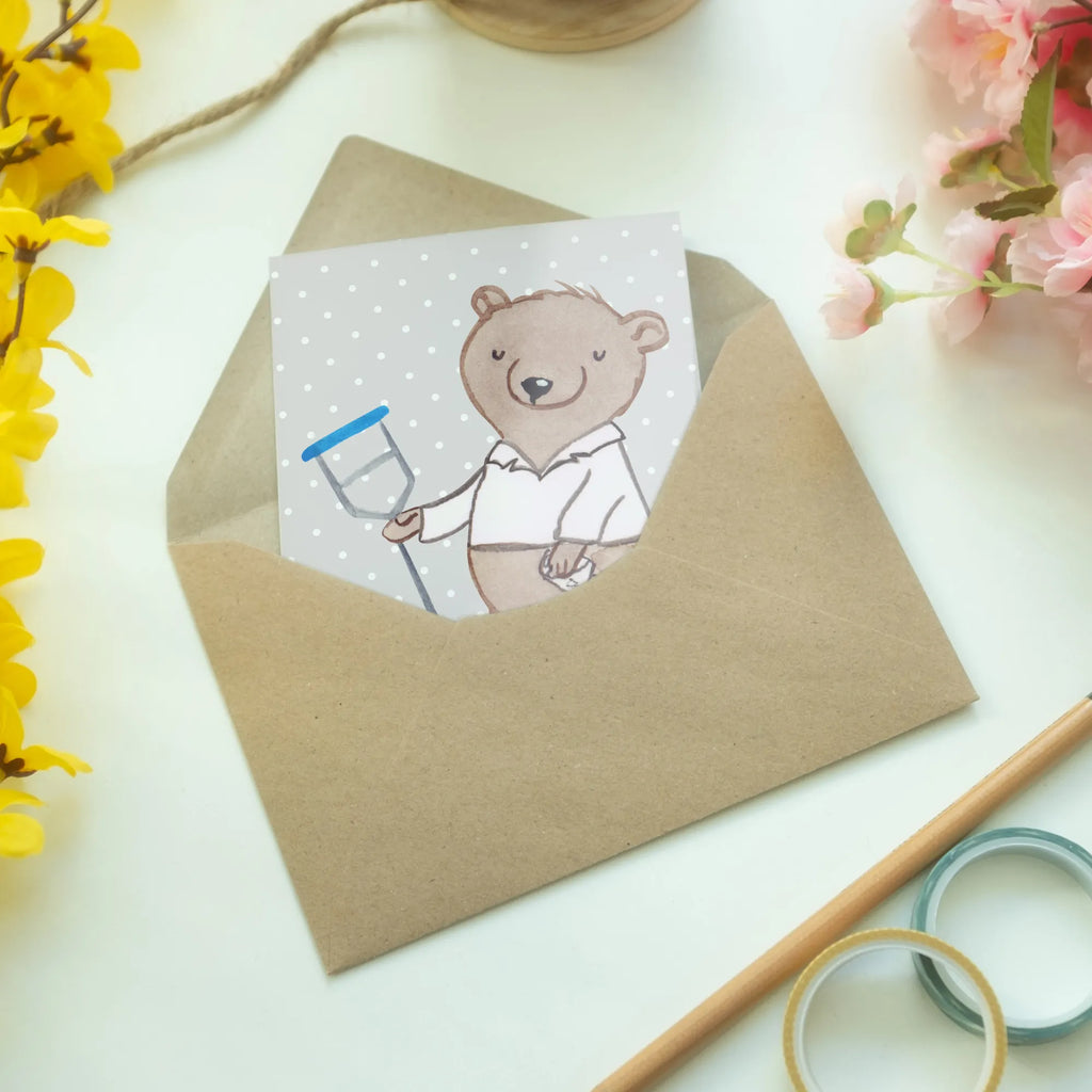 Greetings card Orthopedist Heart greeting card, folding card, invitation card, birthday card, wedding card, gift, gift idea, best, farewell gift, passing exam, anniversary, retirement, promotion, job start, sayings, funny, profession