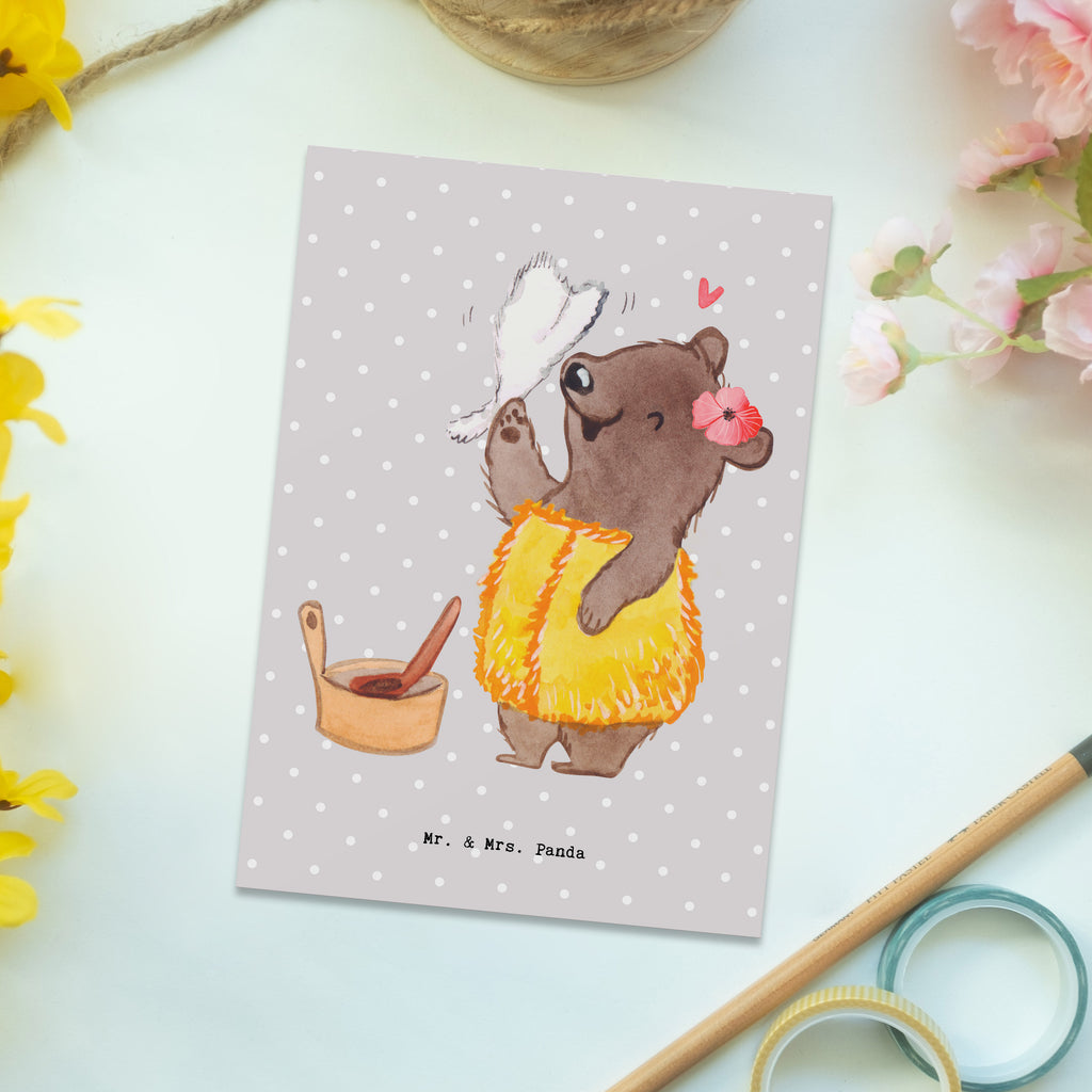 Postcard Sauna Mistress Heart Ansichtskarte, Ansichtskarten, Kunstkarten, Postkarte, Fotokarte, bildkarte, Designkarte, Grußkarte, spruchkarte, einzelkarte, Motivkarte, kunstkarte, Postkarten, Abschied, Jubiläum, Rente, Kollege, Geschenk, Kollegin, Arbeitskollege, Mitarbeiter, Firma, Danke, Dankeschön, Schenken, Beruf, Ausbildung