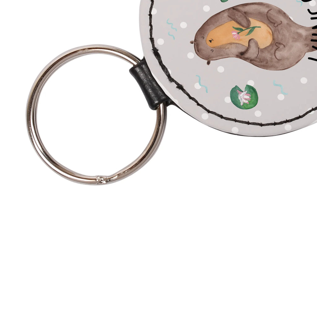 Personalised key ring otter Water Lily otter, marten, sea otter, European otter, water mammal, aquatic animal, baby otter, predator, water, otter gifts, animal lover, gift ideas for animal lovers, animal, mammal, water animal, gifts for people in love