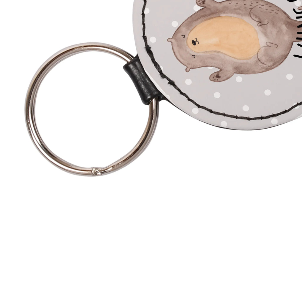 Personalised key ring otter Embrace otter, marten, sea otter, European otter, water mammal, aquatic animal, baby otter, predator, water, otter gifts, animal lover, gift ideas for animal lovers, animal, mammal, water animal, gifts for people in love, Otter Sea Otter Lake Otter