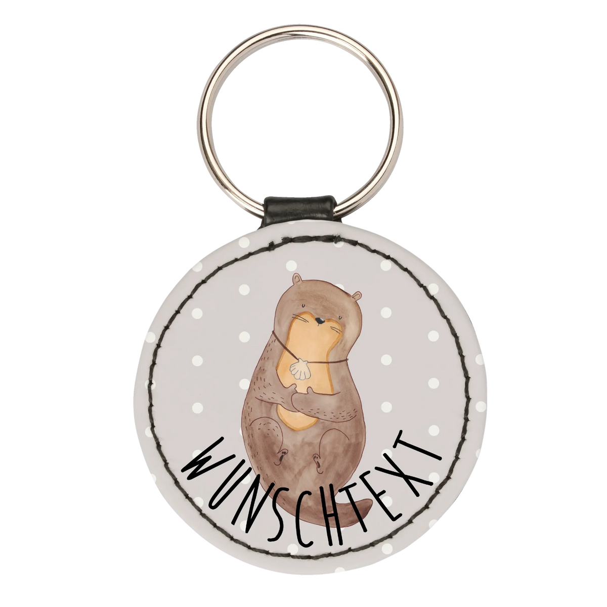 Personalised key ring otter shell otter, marten, sea otter, European otter, water mammal, aquatic animal, baby otter, predator, water, otter gifts, animal lover, gift ideas for animal lovers, animal, mammal, water animal, gifts for people in love, office, dreaming, otter love, daydreaming, brooding, motivation