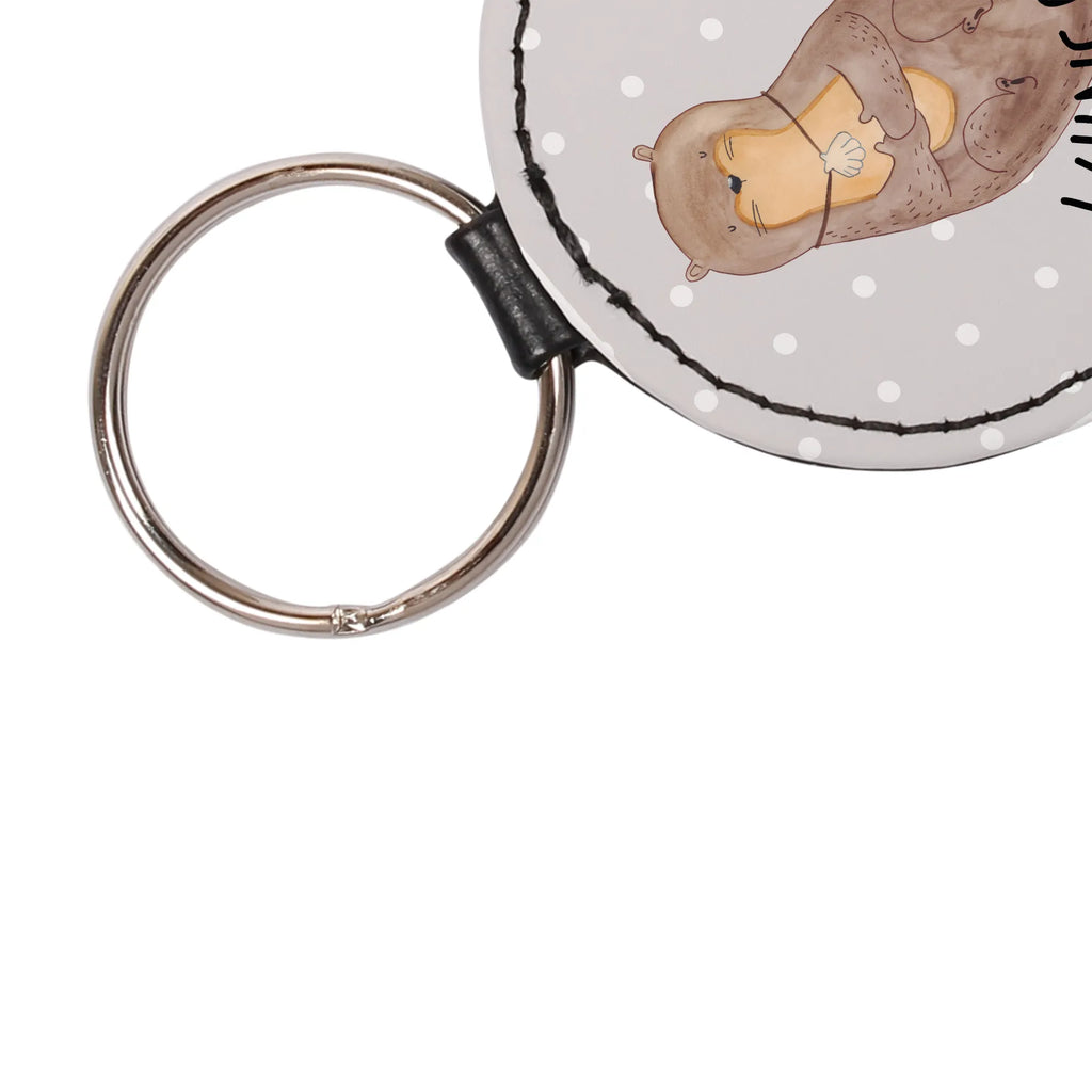 Personalised key ring otter shell otter, marten, sea otter, European otter, water mammal, aquatic animal, baby otter, predator, water, otter gifts, animal lover, gift ideas for animal lovers, animal, mammal, water animal, gifts for people in love, office, dreaming, otter love, daydreaming, brooding, motivation