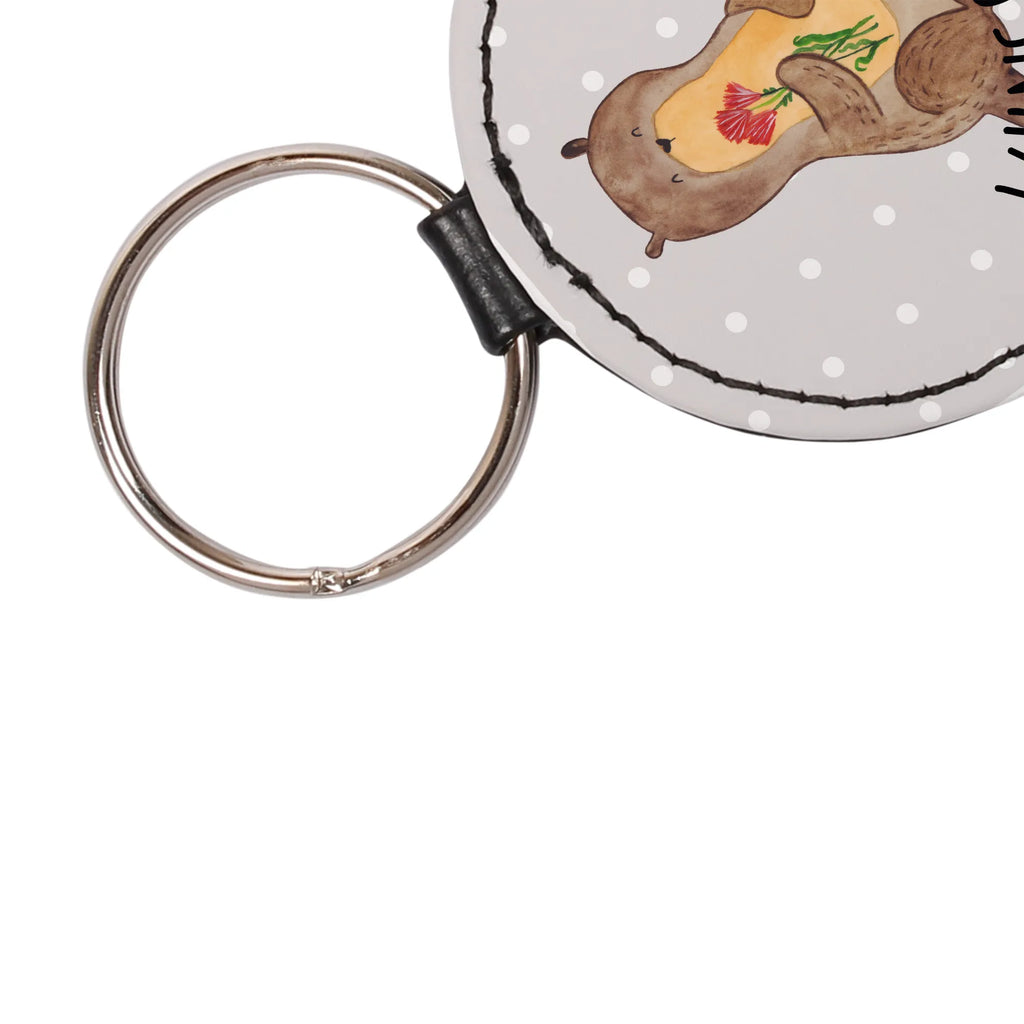 Personalised key ring otter Bunch of flowers otter, marten, sea otter, European otter, water mammal, aquatic animal, baby otter, predator, water, otter gifts, animal lover, gift ideas for animal lovers, animal, mammal, water animal, gifts for people in love, Otter Sea Otter Lake Otter