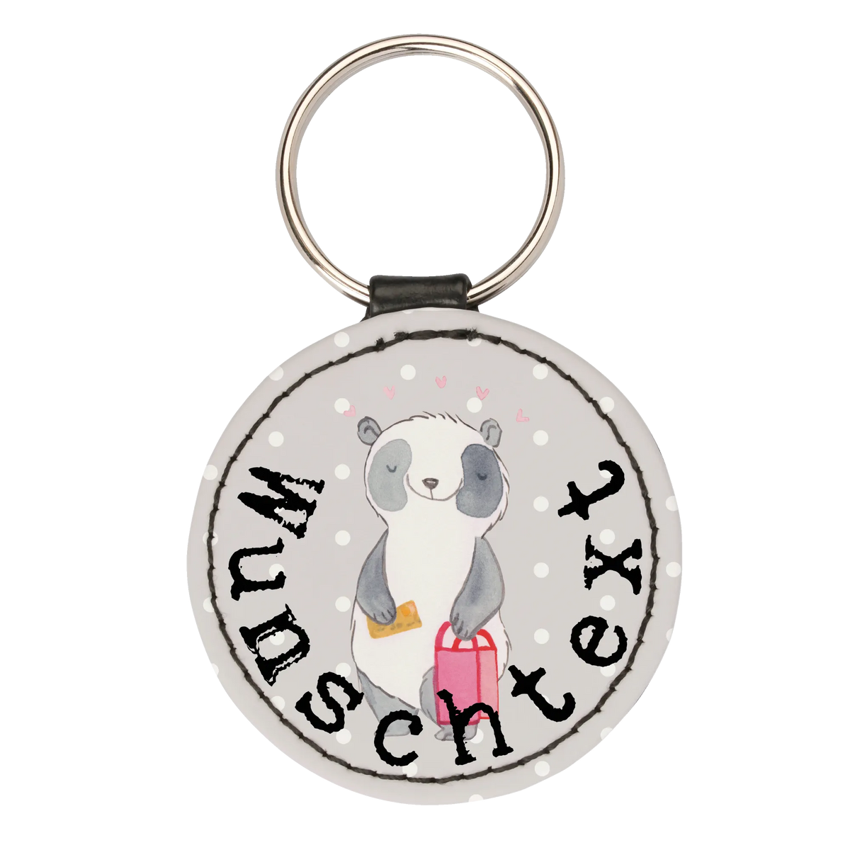 Personalised key ring panda Shopping Gift, sport, hobby, giving, thank you, award, profit, athlete, shopping, Shopping