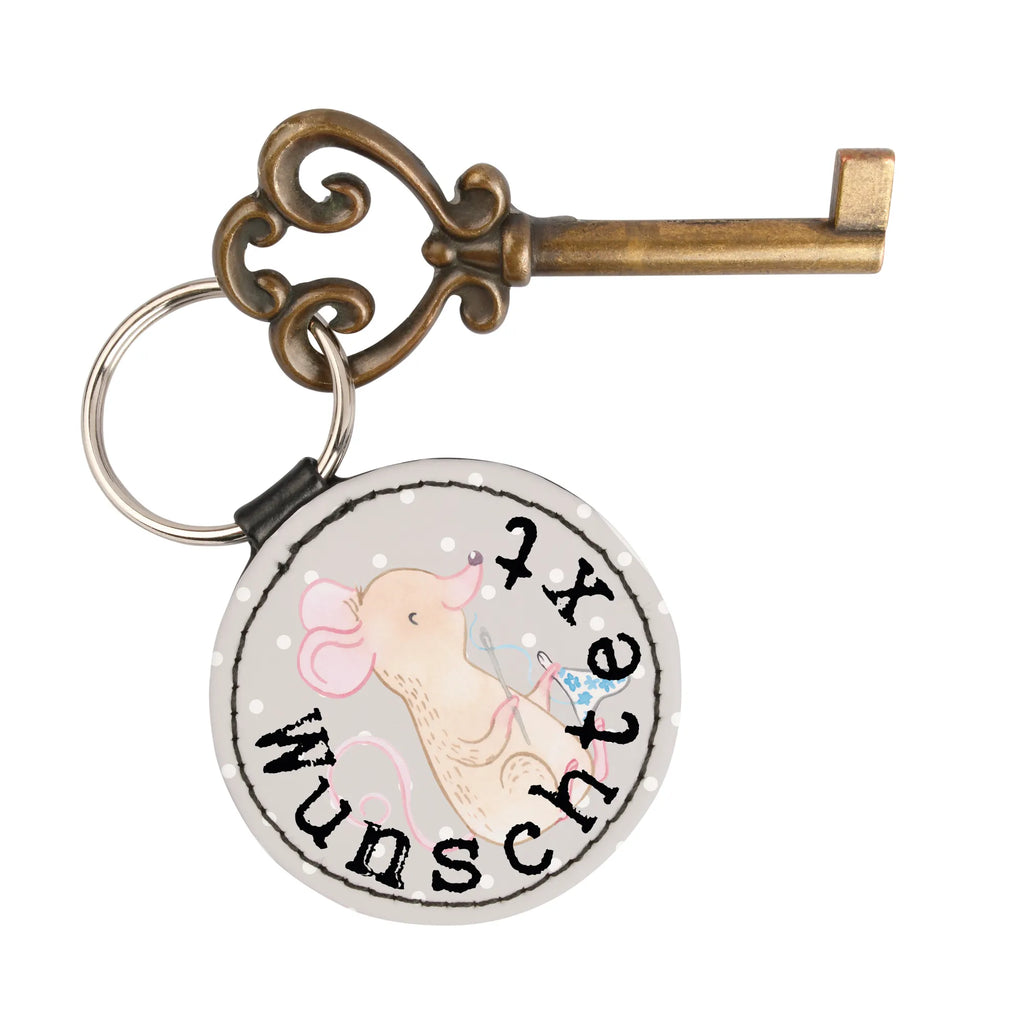 Personalised key ring Mouse Sew Gift, sport, hobby, giving, thank you, award, profit, athlete, sewing machine, DIY, creative hobby, Sewing, sewing class