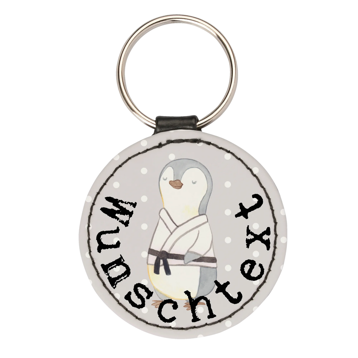 Personalizowany brelok do kluczy Pingwin karate Prezent, Sport, Dyscyplina sportowa, Hobby, Darować, Dziękuję, Dzięki, Wyróżnienie, Wygrana, Sportowiec