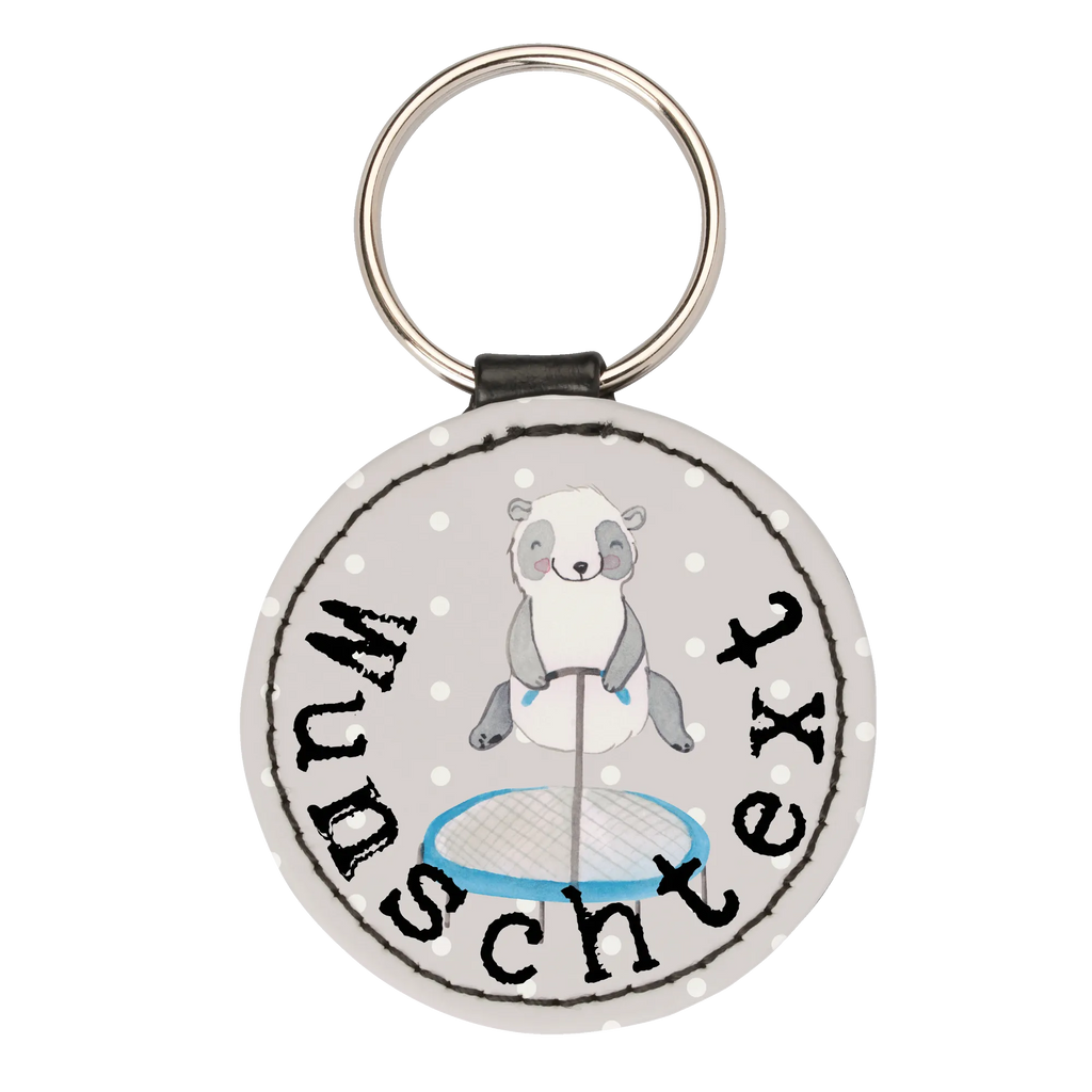 Personalised key ring panda trampoline jumping Gift, sport, hobby, giving, thank you, award, profit, athlete, gym, trampoline jumping, trampoline gymnastics