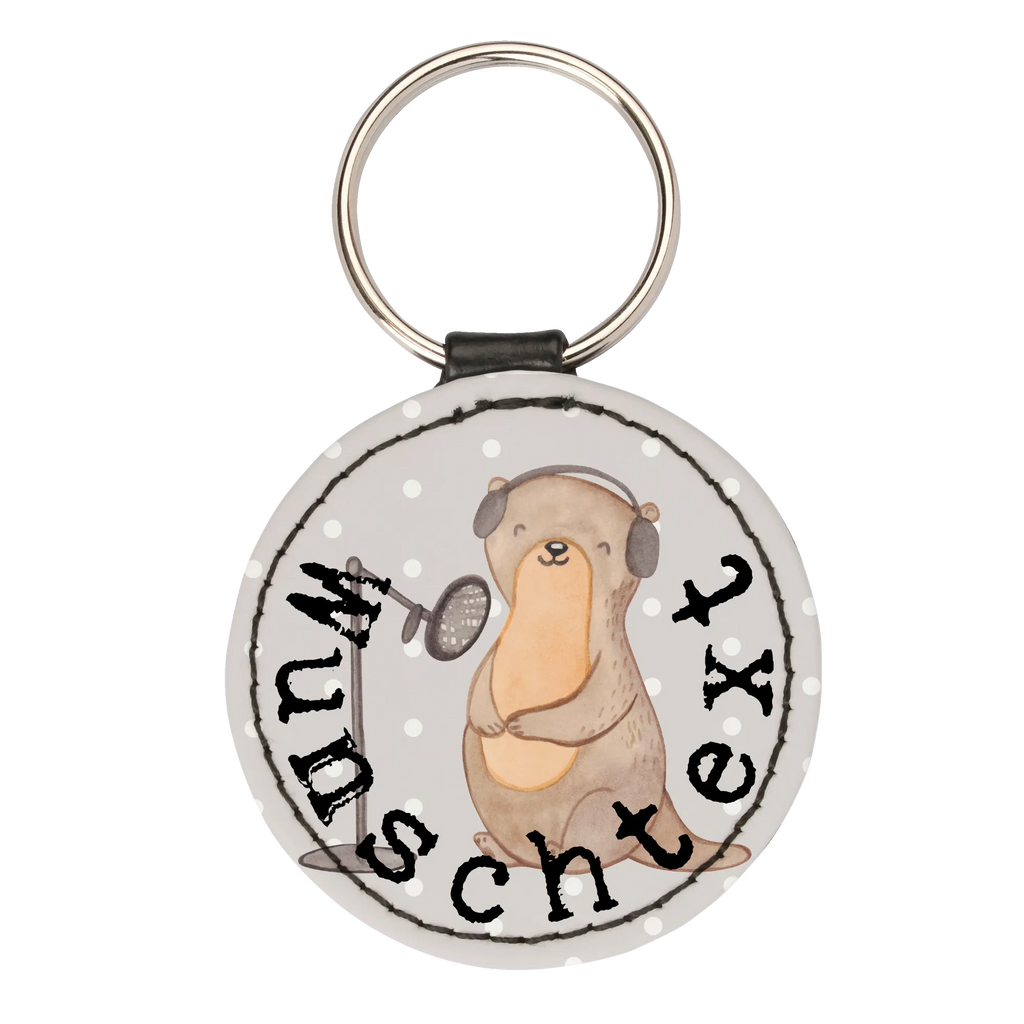 Personalised key ring otter Record Podcast Gift, sport, hobby, giving, thank you, award, profit, athlete, Record podcast, podcaster, produce podcast