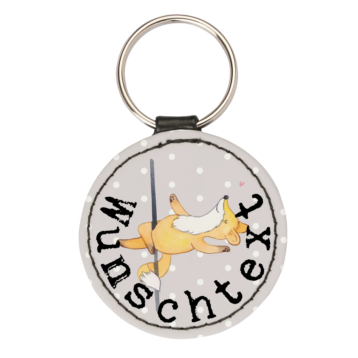 Personalised key ring Fox Pole Dance Gift, sport, hobby, giving, thank you, award, profit, athlete, Pole dancing, dancing