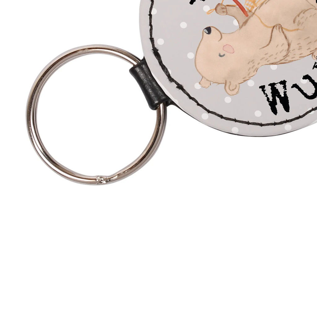 Personalised key ring bear macrame Gift, sport, hobby, giving, thank you, award, profit, athlete, crafts with macrame, crafts, Macrame