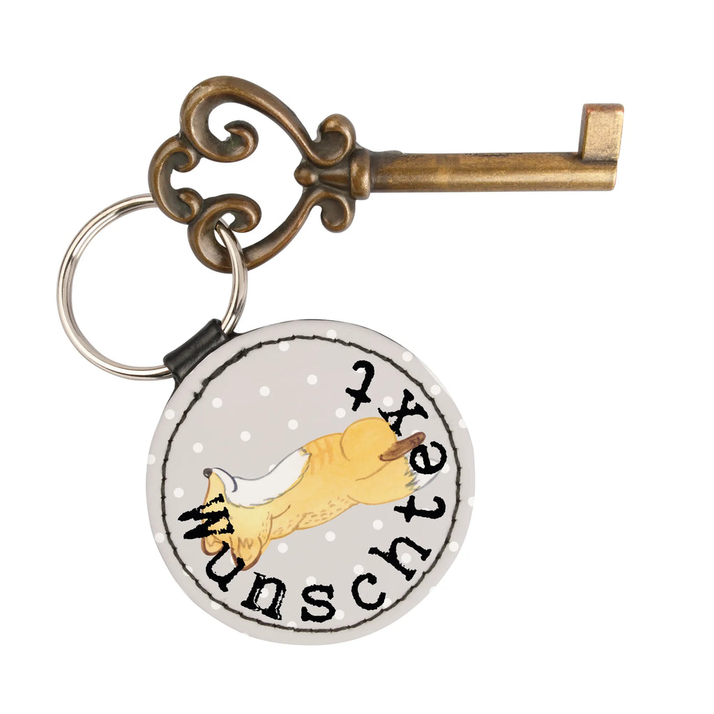 Personalised key ring Fox crunches Gift, sport, hobby, giving, thank you, award, profit, athlete, crunches, gym, Crunches, fitness