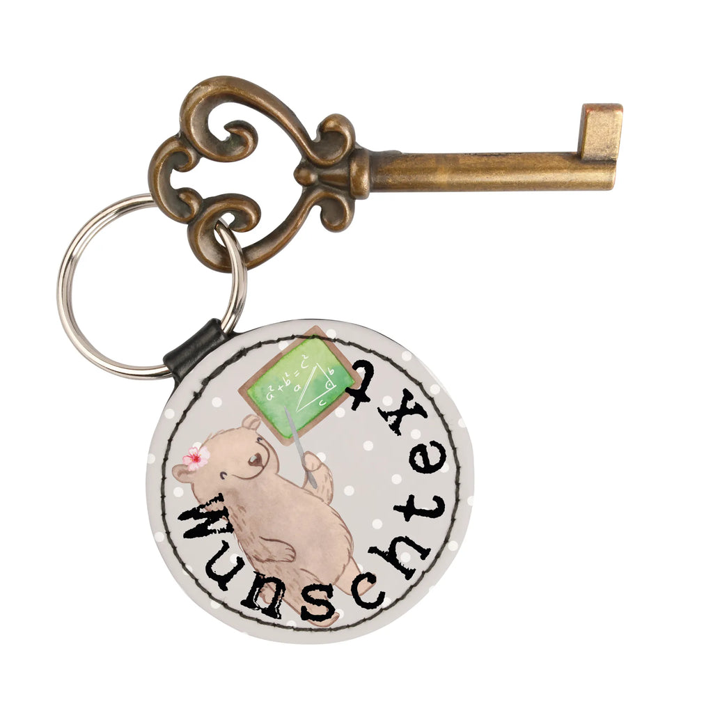 Personalised key ring Math tutor heart gift, gift idea, best, farewell gift, passing exam, anniversary, retirement, promotion, job start, sayings, funny, profession