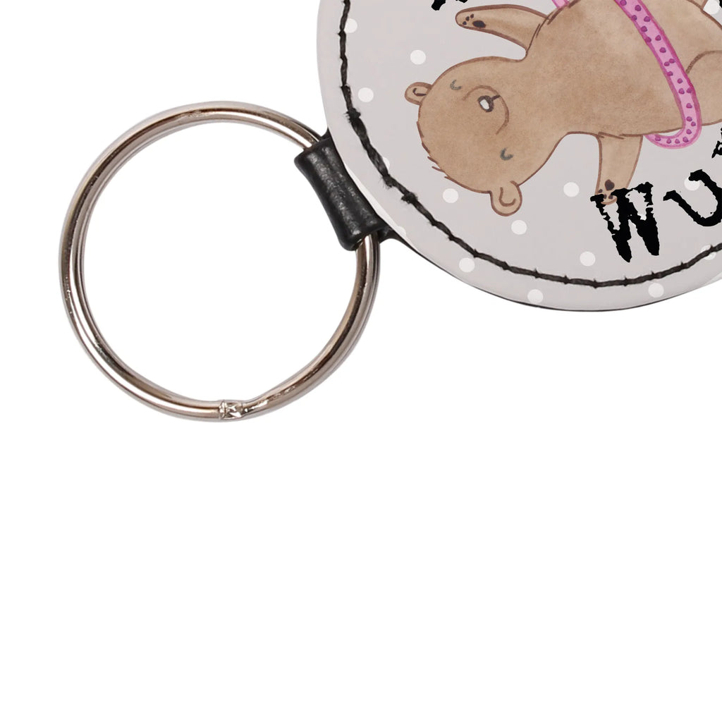 Personalised key ring bear hula hoops Gift, sport, hobby, giving, thank you, award, profit, athlete, training, fitness, Hula Hoop
