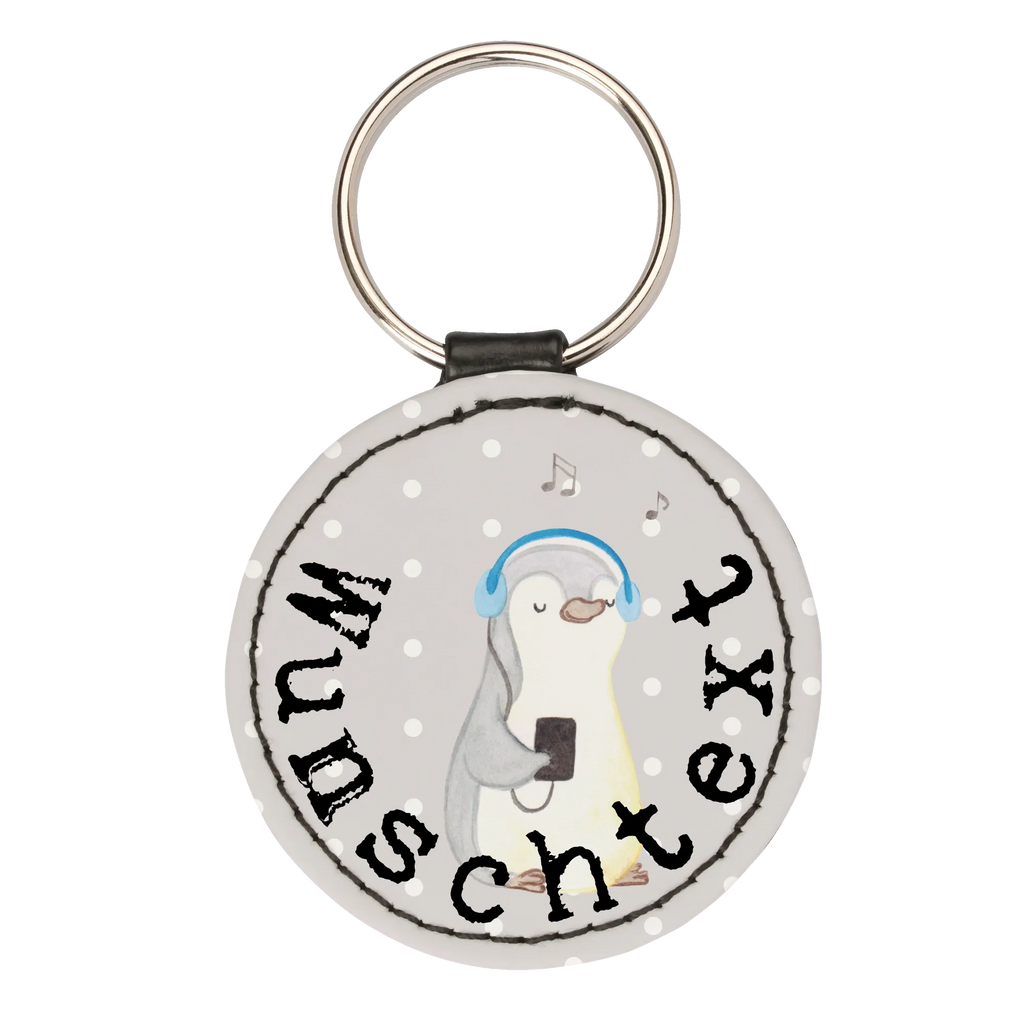 Personalised key ring penguin listen to music Gift, sport, hobby, giving, thank you, award, profit, athlete, listening to music, favorite song