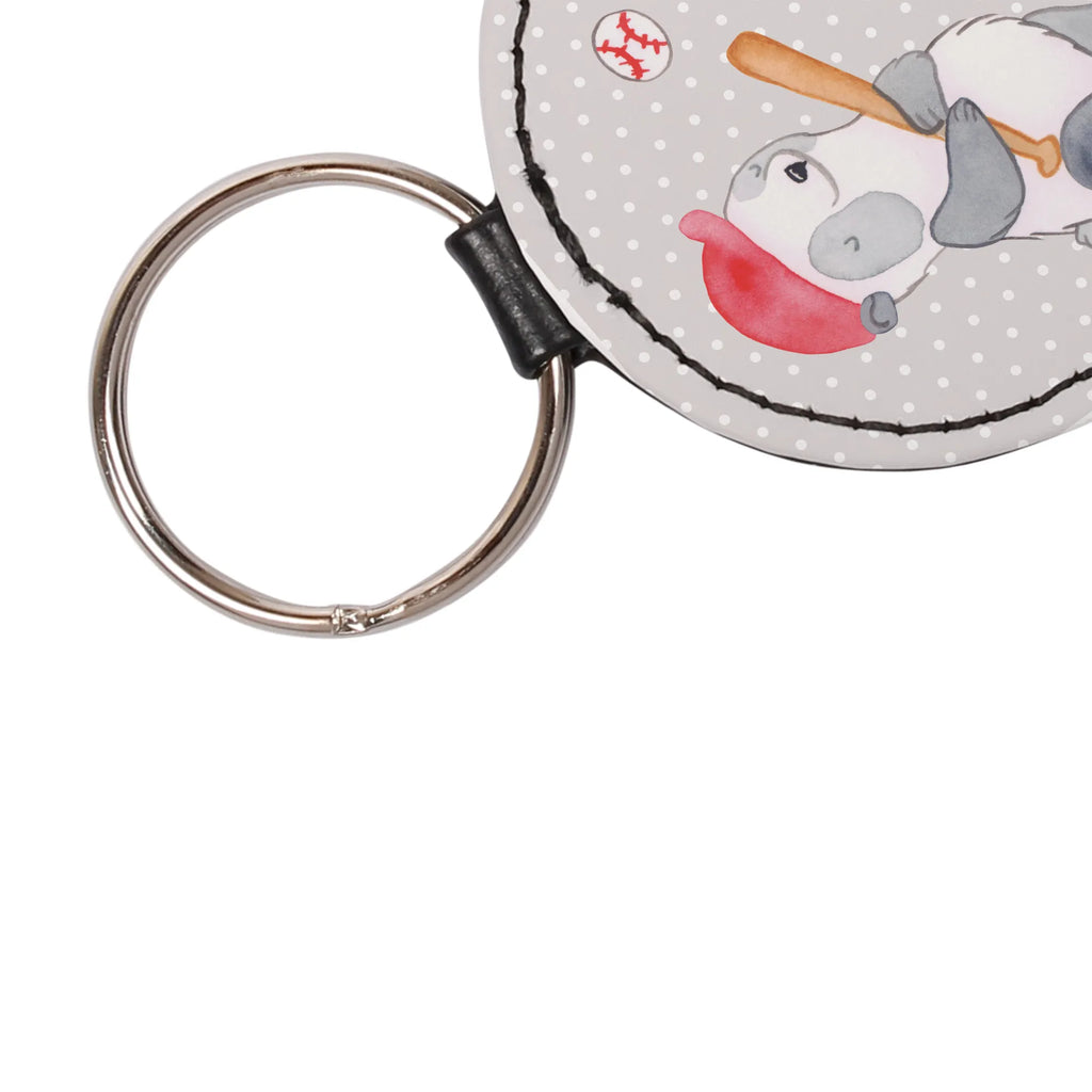 Personalised key ring panda playing baseball Gift, sport, hobby, giving, thank you, award, profit, athlete, baseball club, baseball field, play baseball, ball sports, baseball games, baseball match