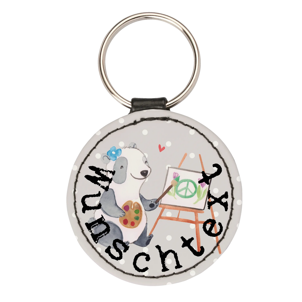 Personalizowany brelok do kluczy Artystka serce Zawód, Wykształcenie, Jubileusz, Pożegnanie, Emerytura, Kolega, Koleżanka, Prezent, Dawać, Pracownik, Współpracownik, Firma, Dziękuję, Dziękuję bardzo