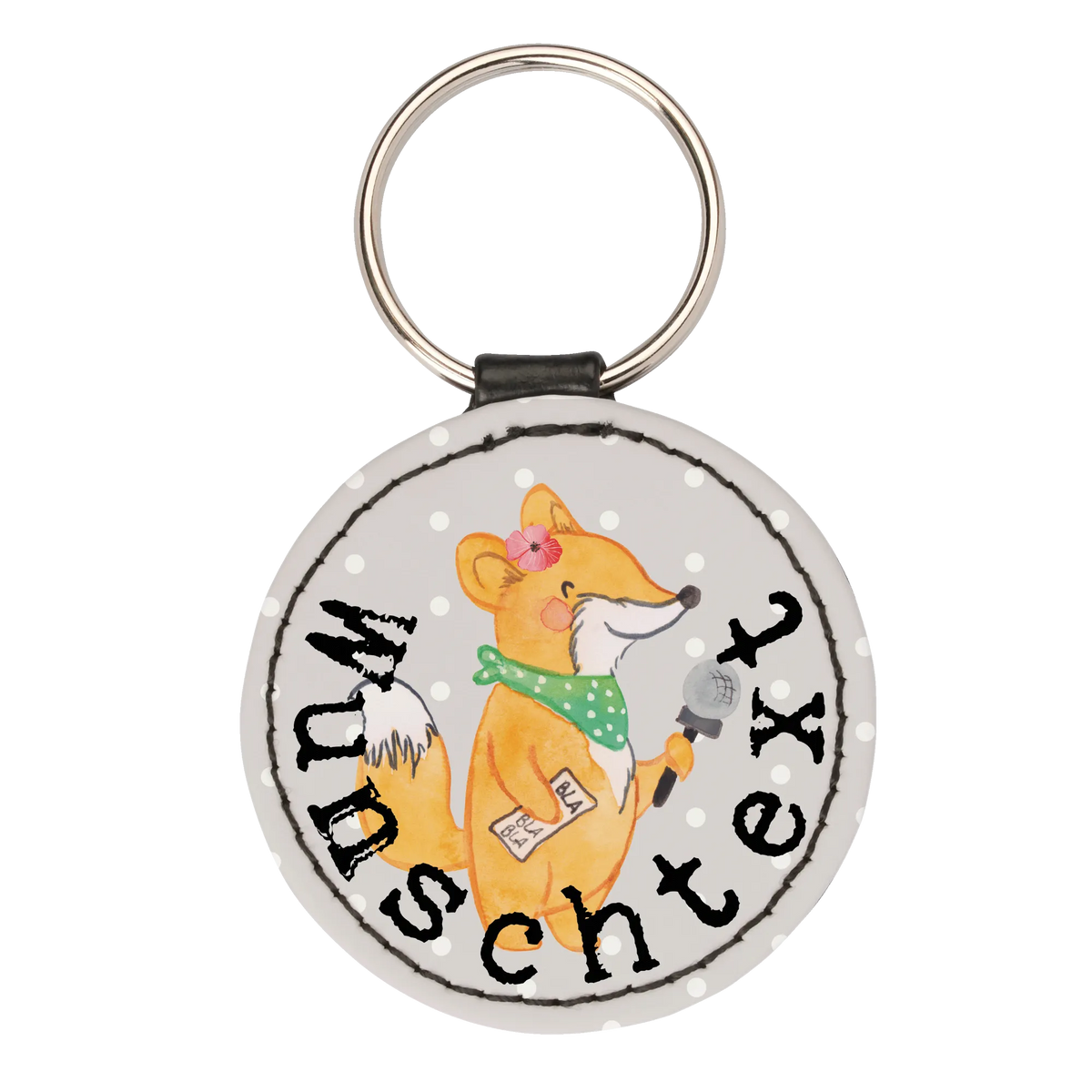 Personalised key ring journalist Heart gift, gift idea, best, farewell gift, passing exam, anniversary, retirement, promotion, job start, sayings, funny, profession