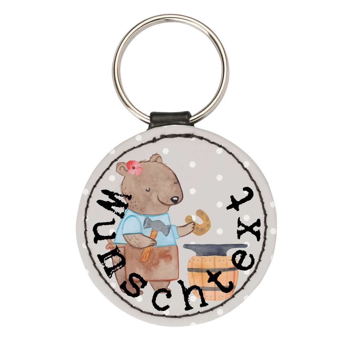 Personalizowany brelok do kluczy kowalka Serce Zawód, Wykształcenie, Jubileusz, Pożegnanie, Emerytura, Kolega, Koleżanka, Prezent, Dawać, Pracownik, Współpracownik, Firma, Dziękuję, Dziękuję bardzo