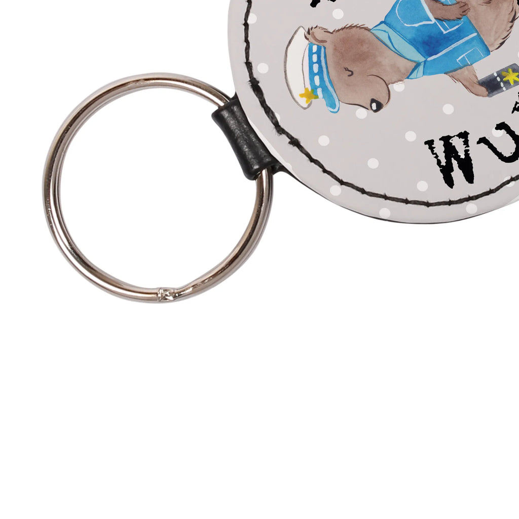 Personalised key ring Policewoman heart gift, gift idea, best, farewell gift, passing exam, anniversary, retirement, promotion, job start, sayings, funny, profession