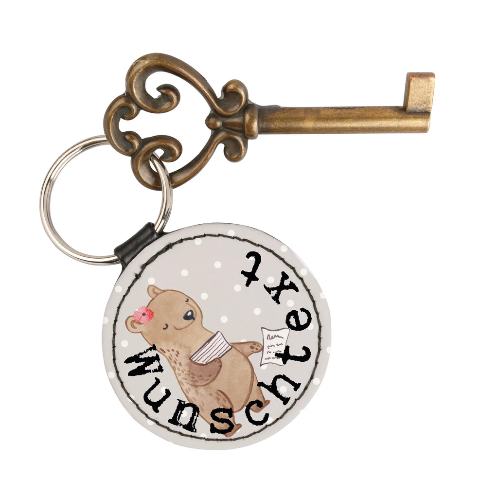 Personalised key ring Bookkeeper Heart gift, gift idea, best, farewell gift, passing exam, anniversary, retirement, promotion, job start, sayings, funny, profession