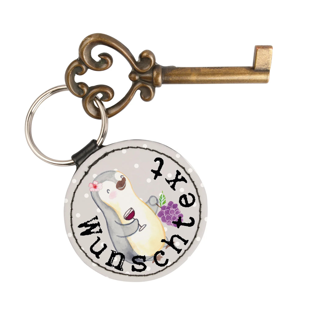 Personalised key ring Wine Merchant heart gift, gift idea, best, farewell gift, passing exam, anniversary, retirement, promotion, job start, sayings, funny, profession