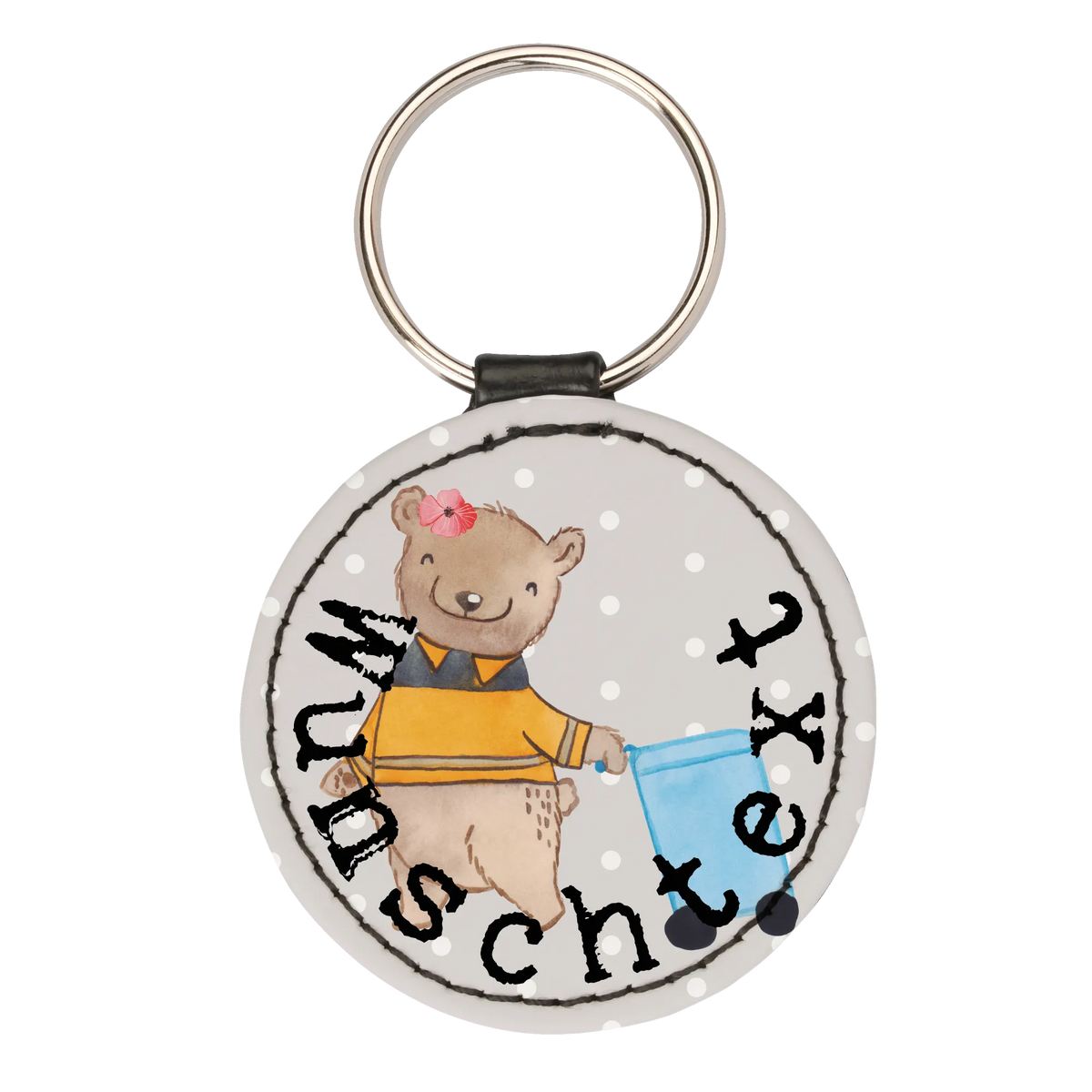 Personalised key ring female garbage collector Heart gift, sayings, gift idea, best, farewell gift, passing exam, anniversary, retirement, promotion, job start, profession