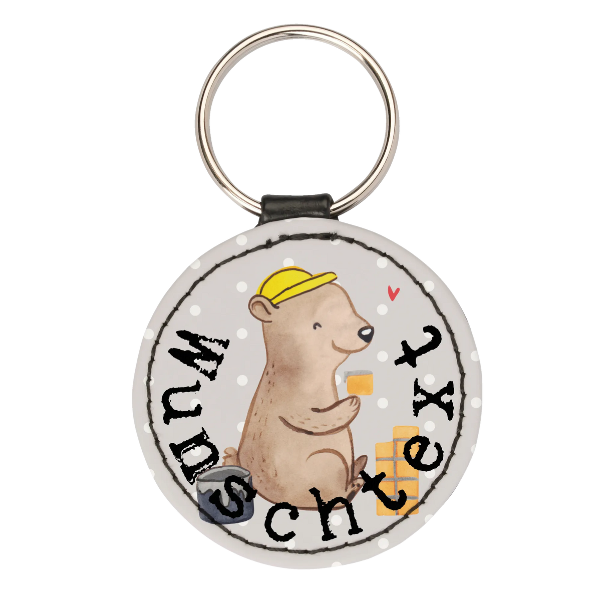 Personalised key ring bricklayer heart gift, gift idea, best, farewell gift, passing exam, anniversary, retirement, promotion, job start, sayings, funny, profession