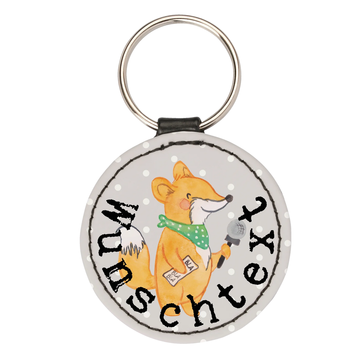 Personalised key ring Journalist Heart gift, gift idea, best, farewell gift, passing exam, anniversary, retirement, promotion, job start, sayings, funny, profession