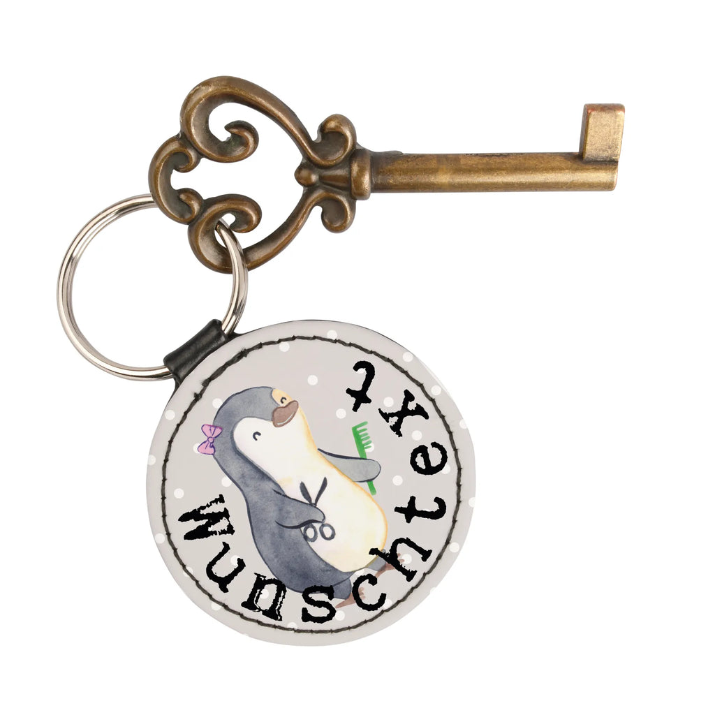 Personalizowany brelok do kluczy Fryzjerka serce Zawód, Wykształcenie, Jubileusz, Pożegnanie, Emerytura, Kolega, Koleżanka, Prezent, Dawać, Pracownik, Współpracownik, Firma, Dziękuję, Dziękuję bardzo