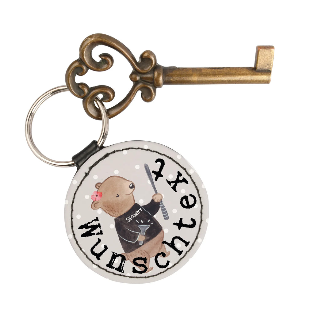 Personalised key ring Security Officer Heart gift, gift idea, best, farewell gift, passing exam, anniversary, retirement, promotion, job start, sayings, funny, profession