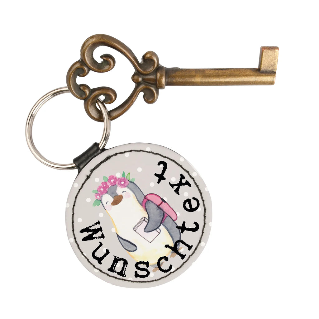 Personalised key ring female student heart gift, gift idea, best, farewell gift, passing exam, anniversary, retirement, promotion, job start, sayings, funny, profession