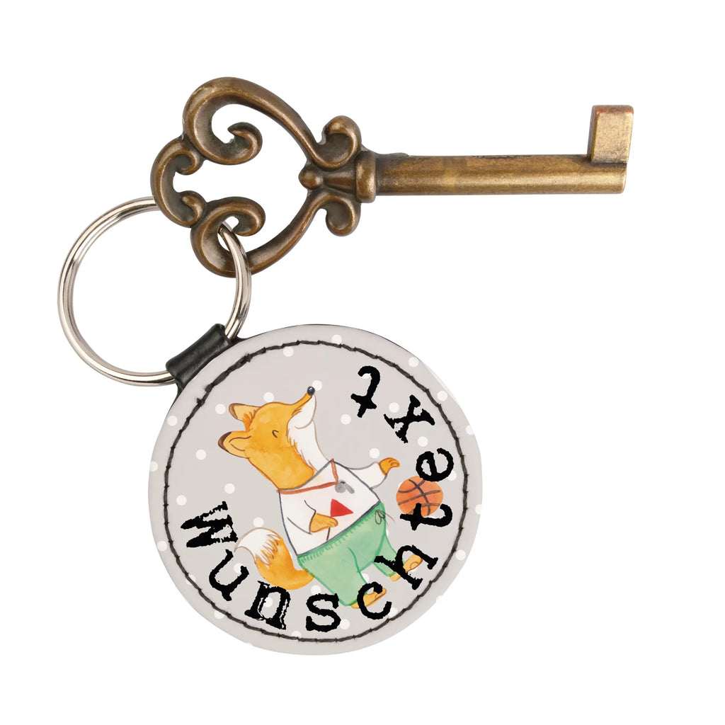 Personalised key ring Basketball coach Heart gift, gift idea, best, farewell gift, passing exam, anniversary, retirement, promotion, job start, sayings, funny, profession