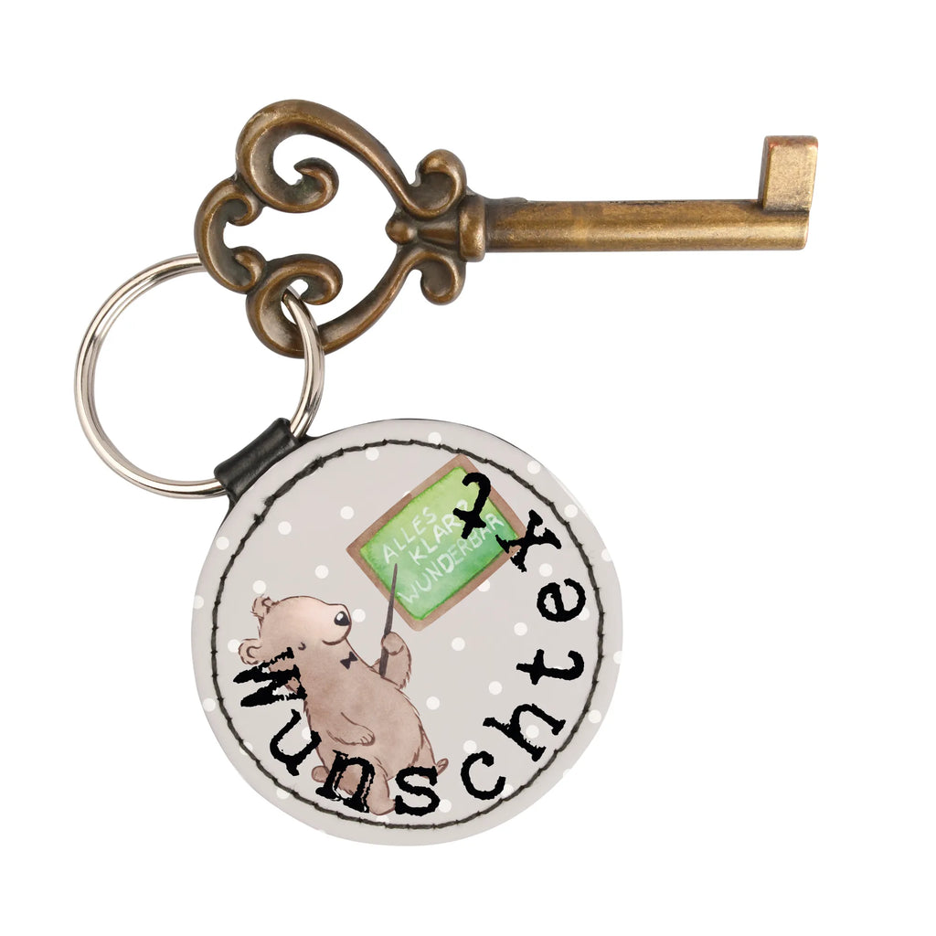 Personalizowany brelok do kluczy nauczyciel niemieckiego serce Zawód, Wykształcenie, Jubileusz, Pożegnanie, Emerytura, Kolega, Koleżanka, Prezent, Dawać, Pracownik, Współpracownik, Firma, Dziękuję, Dziękuję bardzo