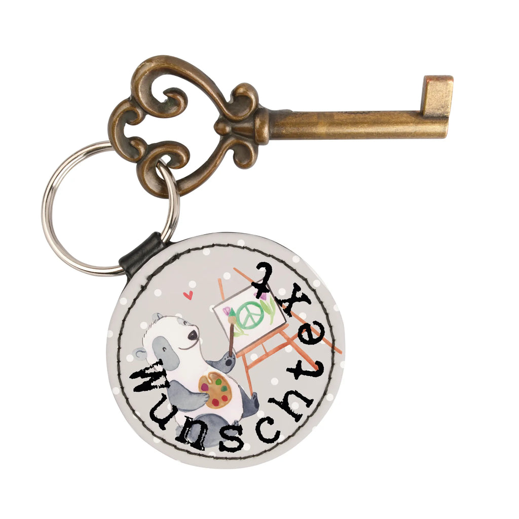 Personalizowany brelok do kluczy Artysta serce Zawód, Wykształcenie, Jubileusz, Pożegnanie, Emerytura, Kolega, Koleżanka, Prezent, Dawać, Pracownik, Współpracownik, Firma, Dziękuję, Dziękuję bardzo