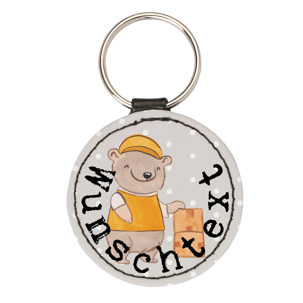 Personalizowany brelok do kluczy Dostawca paczek serce Zawód, Wykształcenie, Jubileusz, Pożegnanie, Emerytura, Kolega, Koleżanka, Prezent, Dawać, Pracownik, Współpracownik, Firma, Dziękuję, Dziękuję bardzo