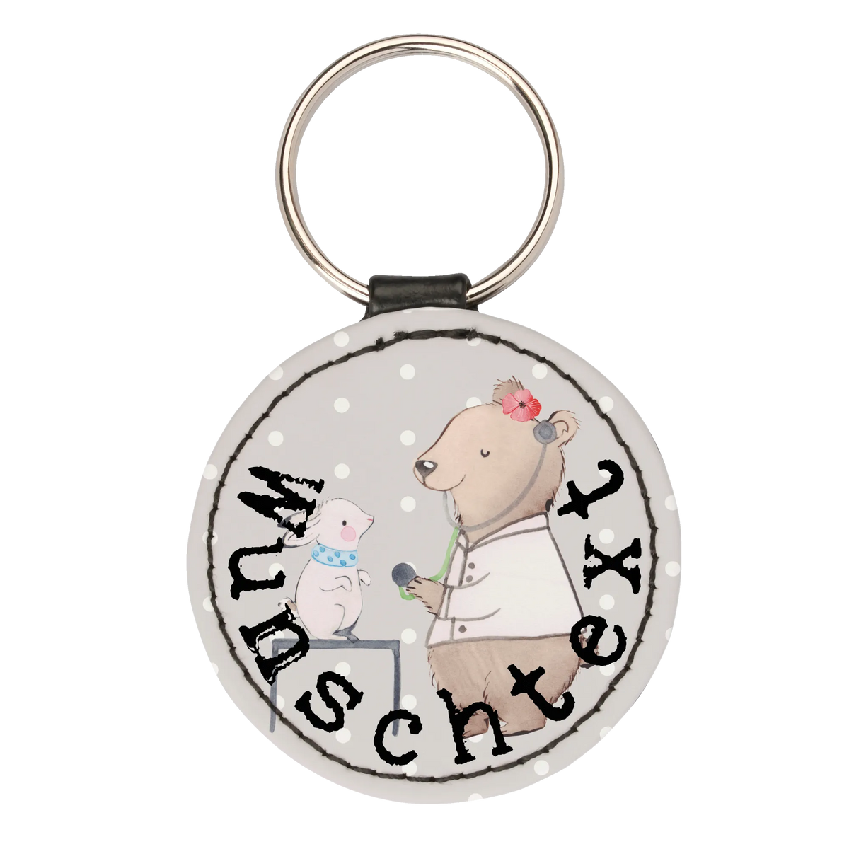 Personalised key ring veterinarian heart gift, gift idea, best, farewell gift, passing exam, anniversary, retirement, promotion, job start, sayings, funny, profession