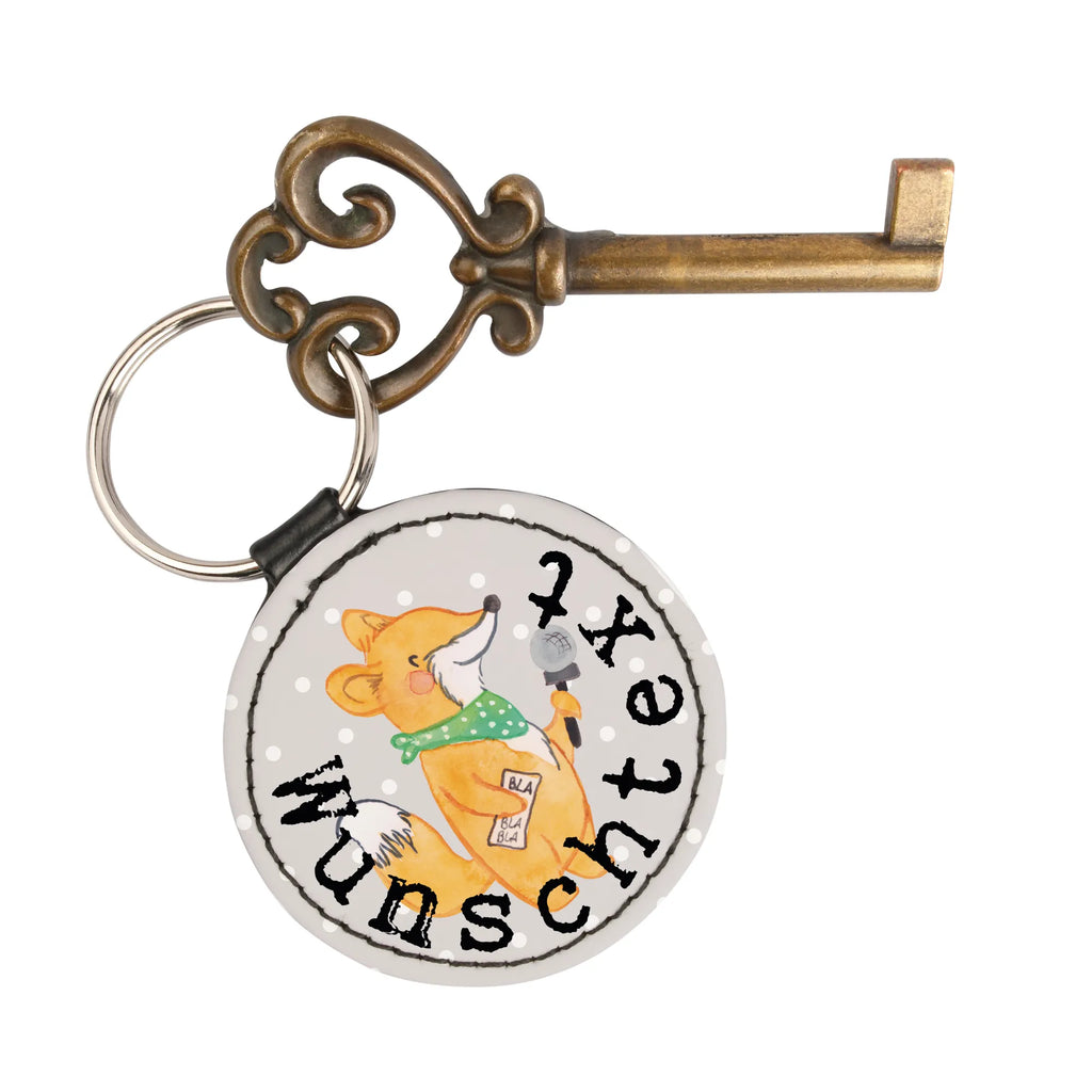 Personalizowany brelok do kluczy dziennikarz sportowy Serce Zawód, Wykształcenie, Jubileusz, Pożegnanie, Emerytura, Kolega, Koleżanka, Prezent, Dawać, Pracownik, Współpracownik, Firma, Dziękuję, Dziękuję bardzo