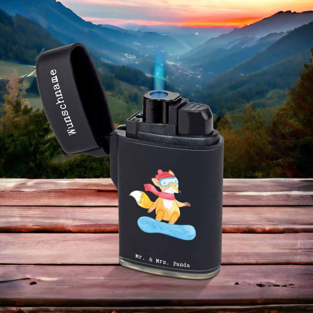 Personalised lighter Hare snowboarding Gift, sport, hobby, giving, thank you, award, profit, athlete, Snowboard, snowboarding, snowboard school, winter sports, winter vacation