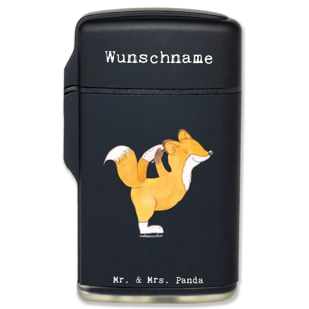 Personalised lighter Fox figure skater Gift, sport, hobby, giving, thank you, award, profit, athlete, figure skater, ice art, Figure skater