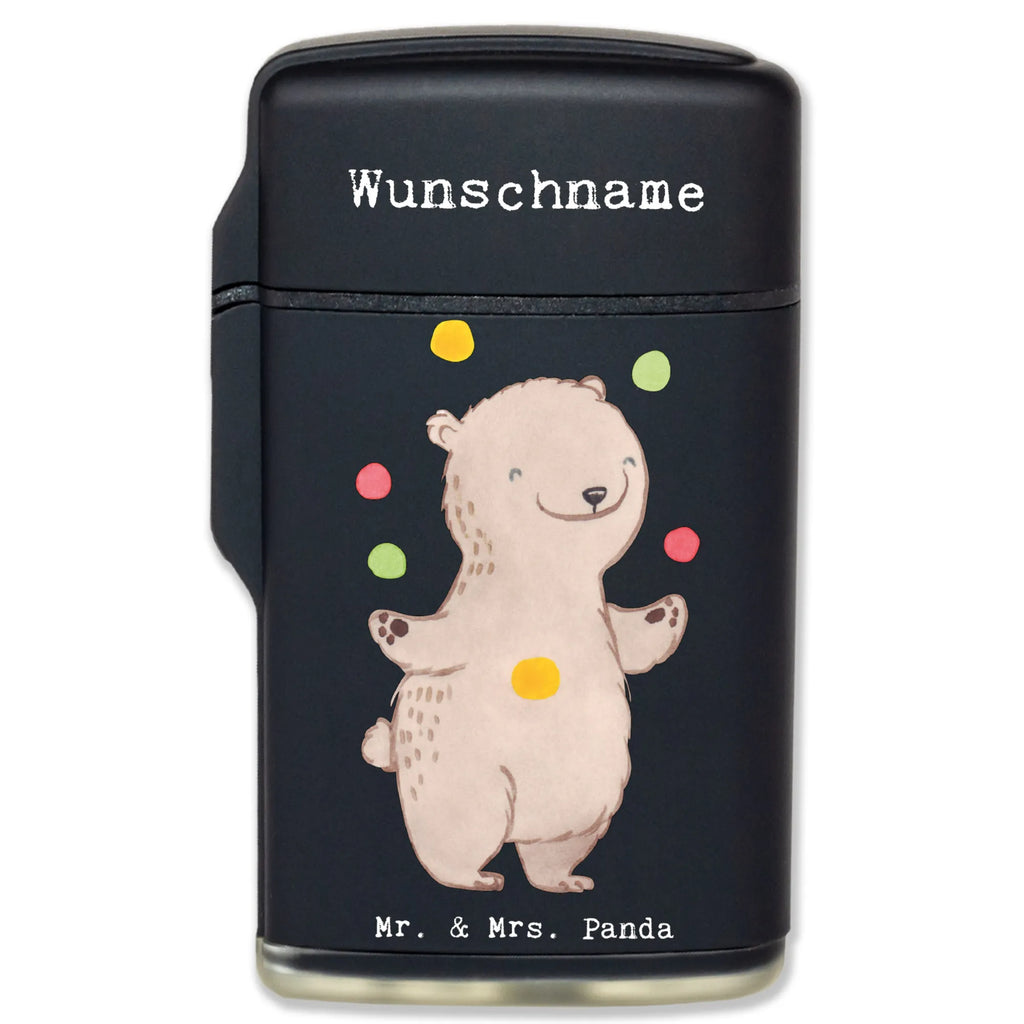 Personalised lighter bear Juggle Gift, sport, hobby, giving, thank you, award, profit, athlete, Juggling, artistry, juggler, circus