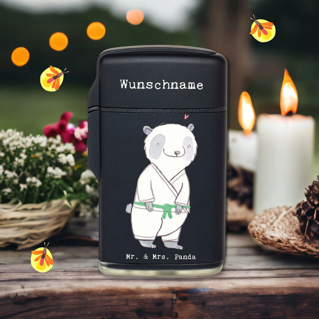 Spersonalizowana zapalniczka Panda Jiu Jitsu Prezent, Sport, Dyscyplina sportowa, Hobby, Darować, Dziękuję, Dzięki, Wyróżnienie, Wygrana, Sportowiec