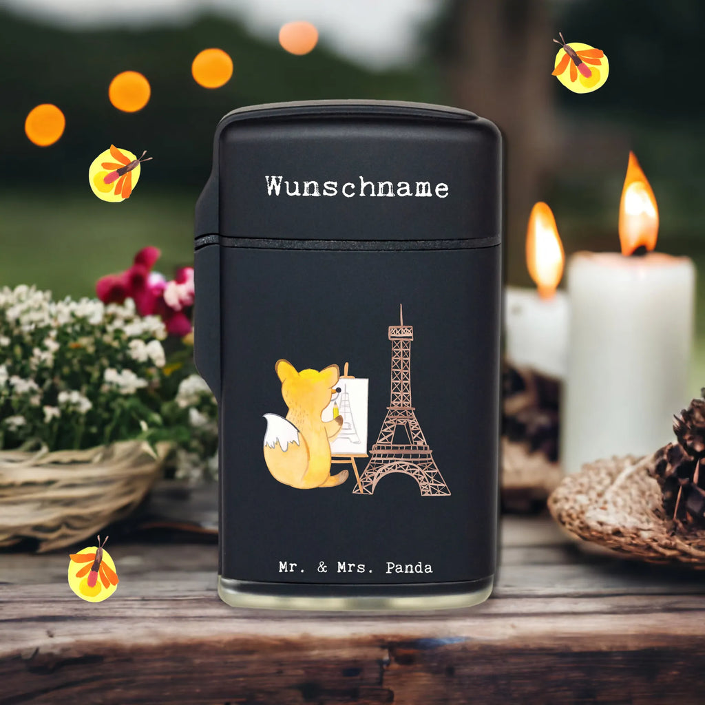 Personalised lighter Fox Urban sketching Gift, sport, hobby, giving, thank you, award, profit, athlete, Urban sketching, artist, drawing school, painting, drawing