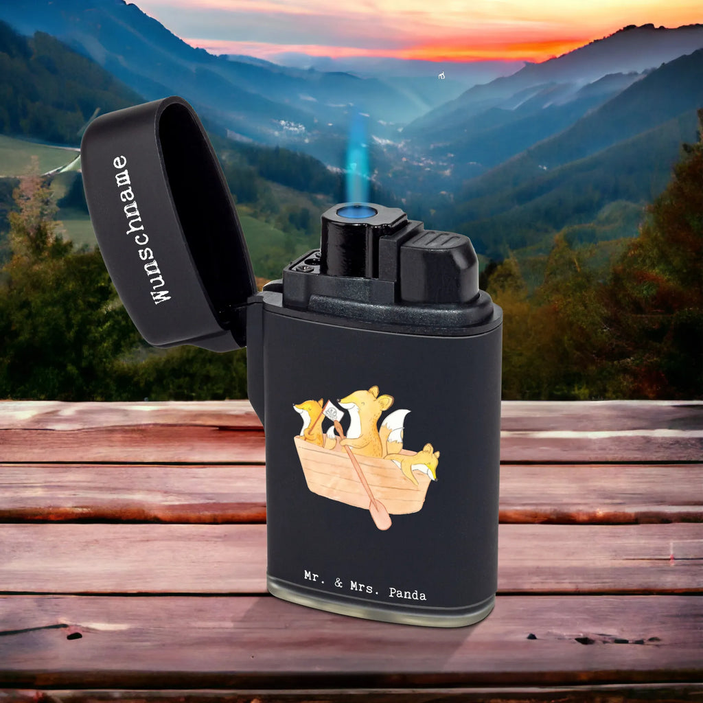 Personalised lighter Fox Canoeing Gift, sport, hobby, giving, thank you, award, profit, athlete, canoe rental, Canoeing, canoe school, canoe tour, paddling tour