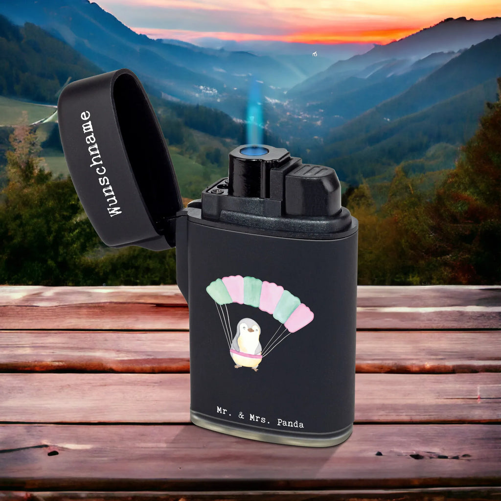 Spersonalizowana zapalniczka Pingwin skoki spadochronowe Prezent, Sport, Dyscyplina sportowa, Hobby, Darować, Dziękuję, Dzięki, Wyróżnienie, Wygrana, Sportowiec