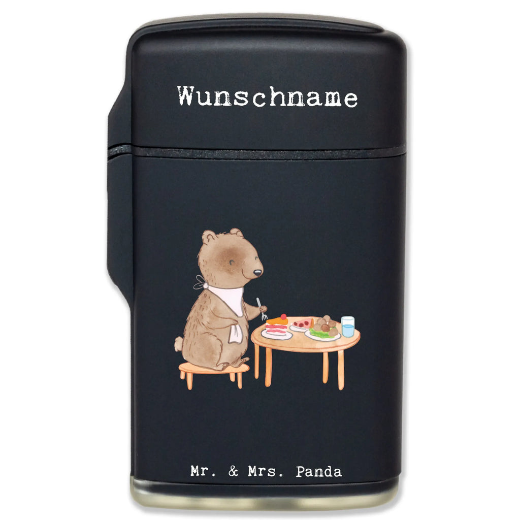Personalised lighter bear to eat out Gift, sport, hobby, giving, thank you, award, profit, athlete, restaurant, eating out, dining out, Eating out