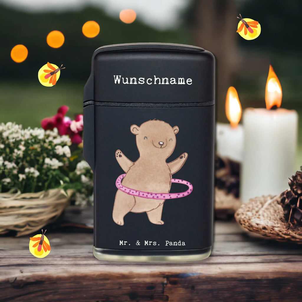 Personalised lighter bear hula hoops Gift, sport, hobby, giving, thank you, award, profit, athlete, fitness, training, Hula Hoop
