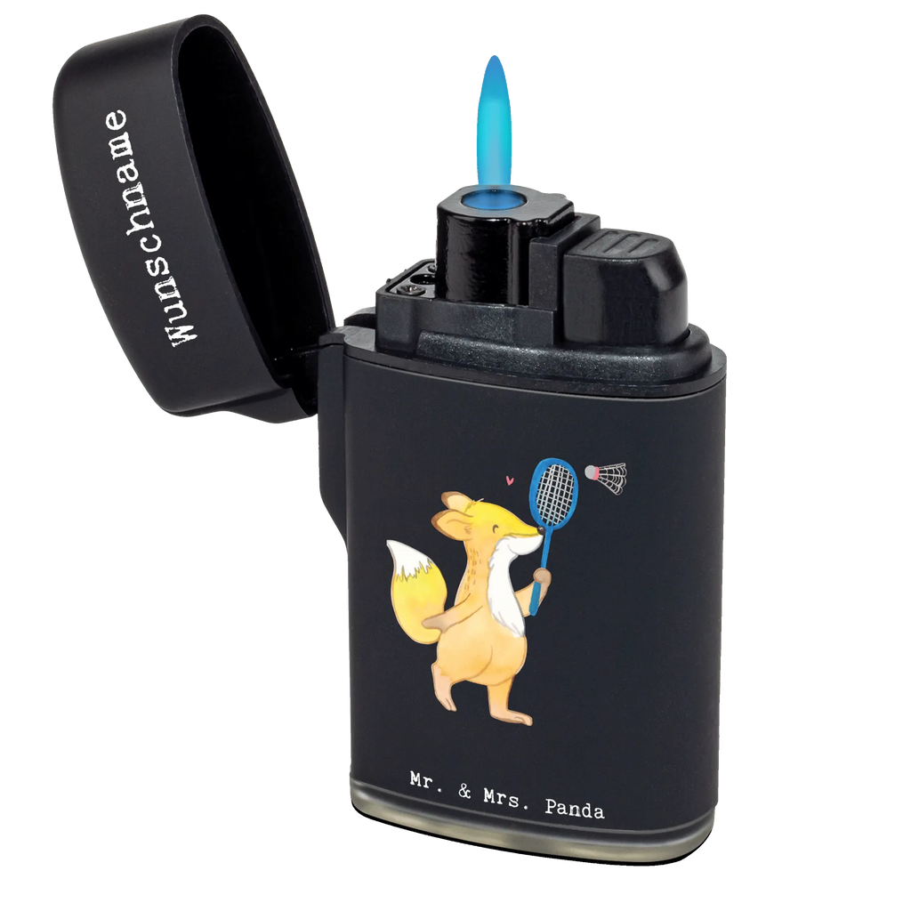 Spersonalizowana zapalniczka lis Gra w badmintona Prezent, Sport, Dyscyplina sportowa, Hobby, Darować, Dziękuję, Dzięki, Wyróżnienie, Wygrana, Sportowiec