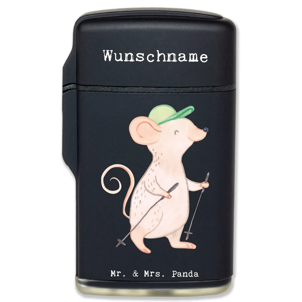 Personalised lighter Mouse walking Gift, sport, hobby, giving, thank you, award, profit, athlete, walking, strolling, Walking, brisk walking