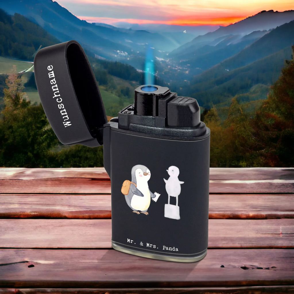 Spersonalizowana zapalniczka Pingwin Odwiedź muzeum Prezent, Sport, Dyscyplina sportowa, Hobby, Darować, Dziękuję, Dzięki, Wyróżnienie, Wygrana, Sportowiec