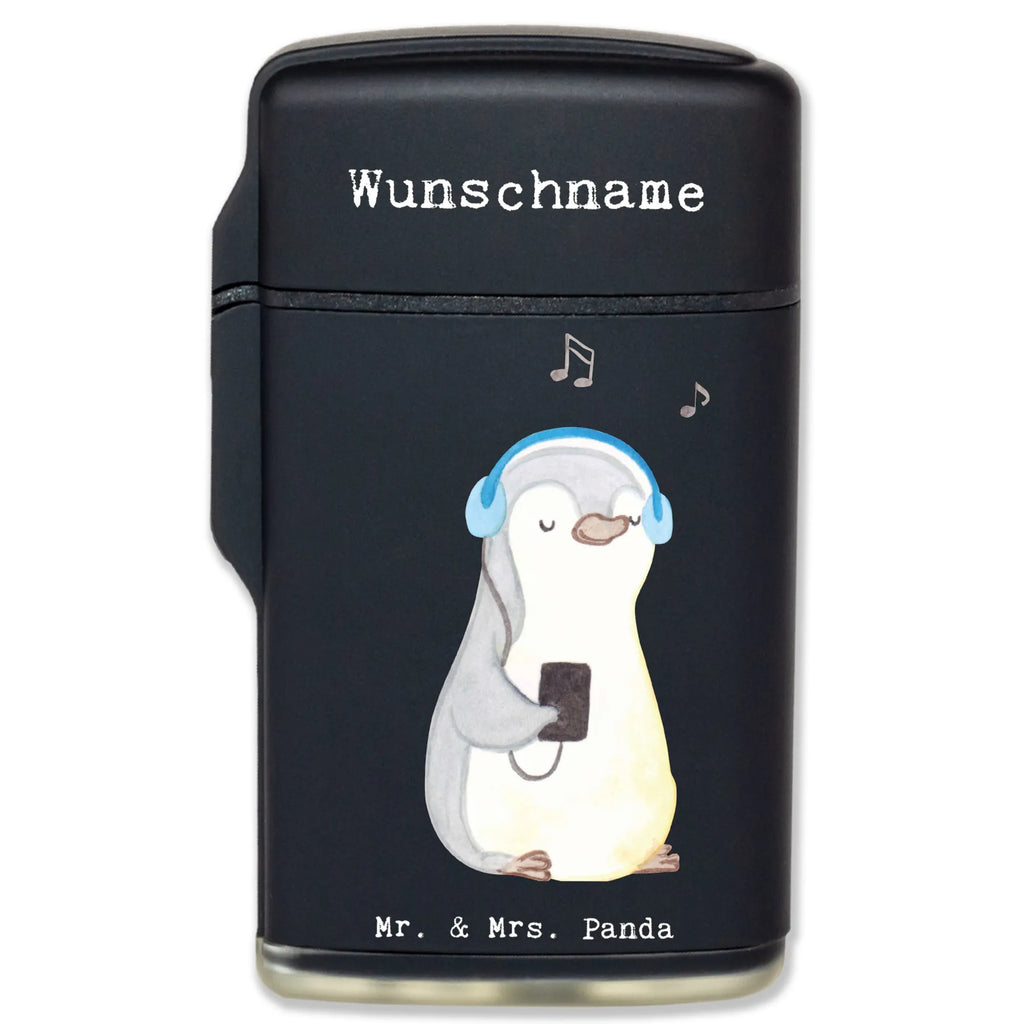 Spersonalizowana zapalniczka Pingwin Słuchać muzyki Prezent, Sport, Dyscyplina sportowa, Hobby, Darować, Dziękuję, Dzięki, Wyróżnienie, Wygrana, Sportowiec